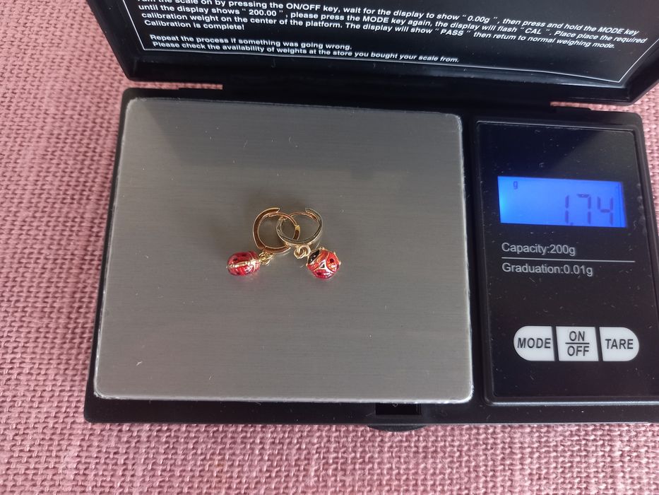 Vând cercei aur copii