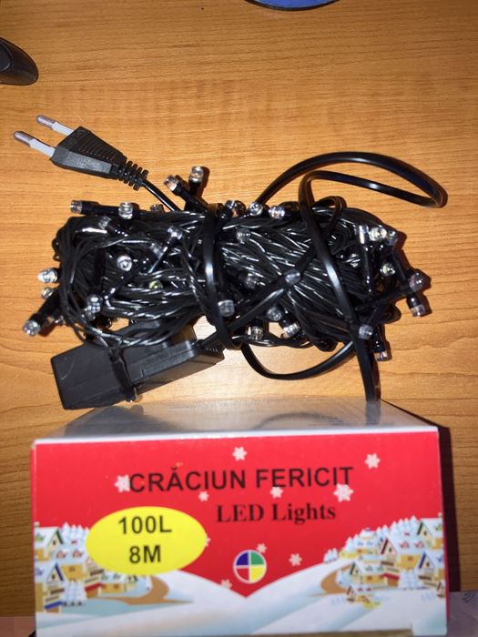 Instalatie  craciun 100 led 8 m