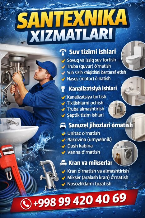 Santexnika Xizmatlari 24/7