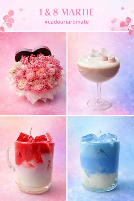 Aranjamente florale si lumânări din ceară de soia