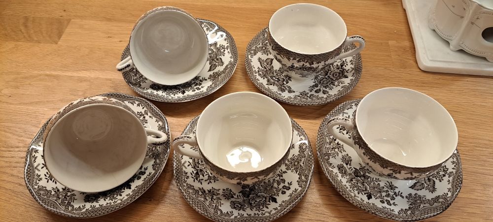 Portelan englezesc set cafea ceai Enoch Wedgwood Tunstall