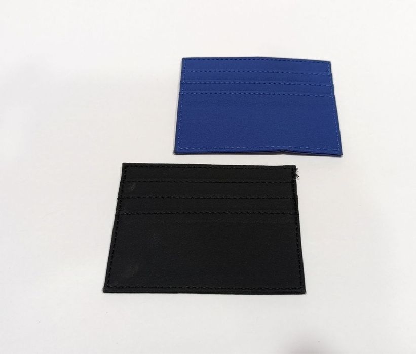Картхолдер / визитница из экокожи с металлической вставкой