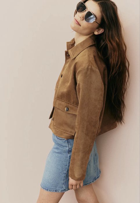 Яке на H&M цвят кафяв