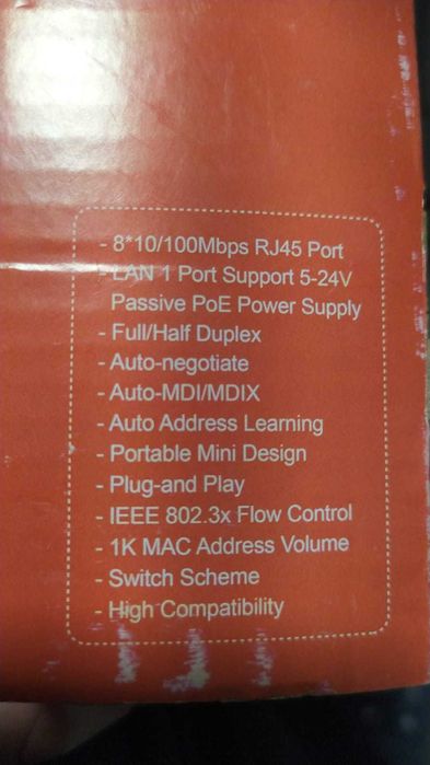 хаб / свитч / коммутатор + POE (passive) HUB / SWITCH