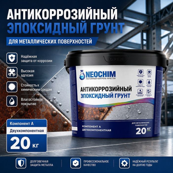NEOCHIM грунт-эмаль эпоксидный для металла и оборудования