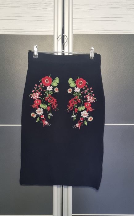 Fusta Desigual bleumarin, XS-S