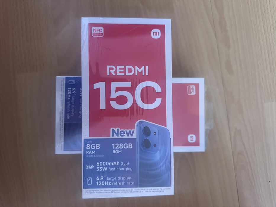 Смартфон Xiaomi Redmi 15C нови не отваряни!!
