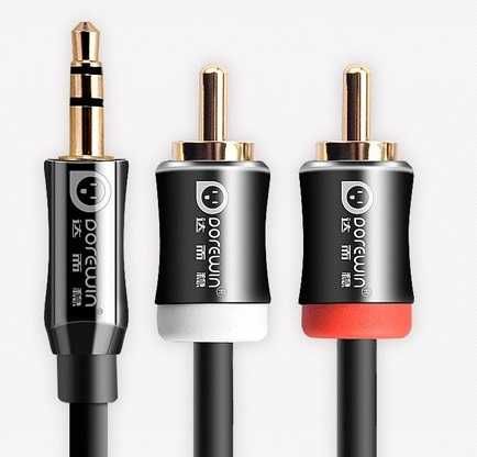 Кабель AUX mini jack - 2RCA 3RCA удлинитель\кабель 2jack 6.3мм 3.5мм