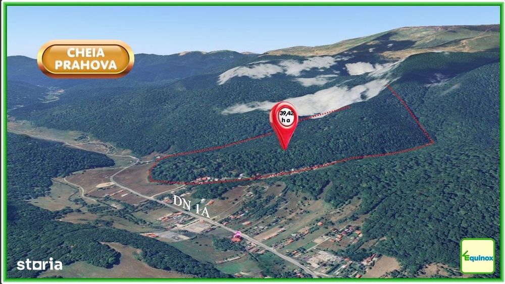 Teren forestier compact, 39,42 ha, Cheia – Măneciu, ECX30374