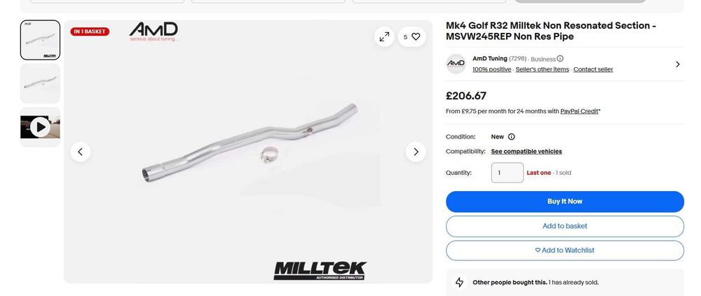 Evacuare Milltek / Vibrant 2.8VR6 3.2V6 R32 - Golf 4, Leon 1m, Audi A3