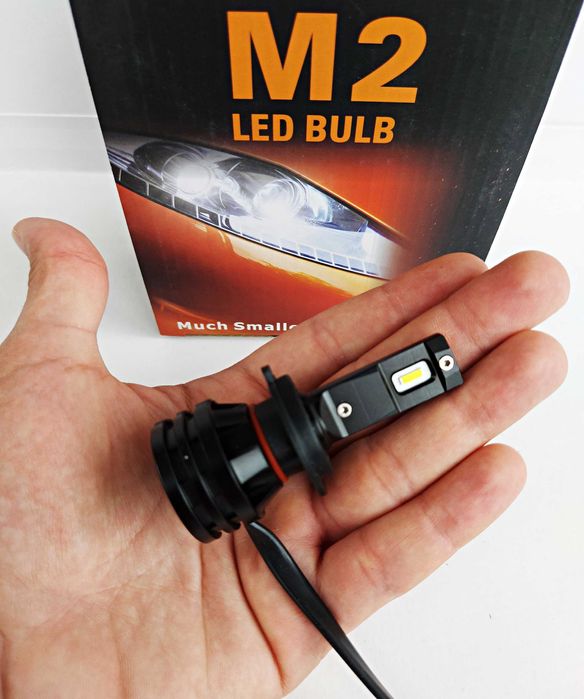 M2 лед крушки H7 H1 H4 HB3 HB4 H11 мини УЛТРА ТЪНКИ 0,13'' CREE 8000lm