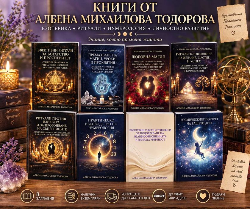 Книги – езотерика, ритуали, нумерология и личностно развитие