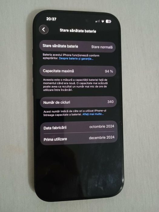 Vand iphone 16 pro 256gb