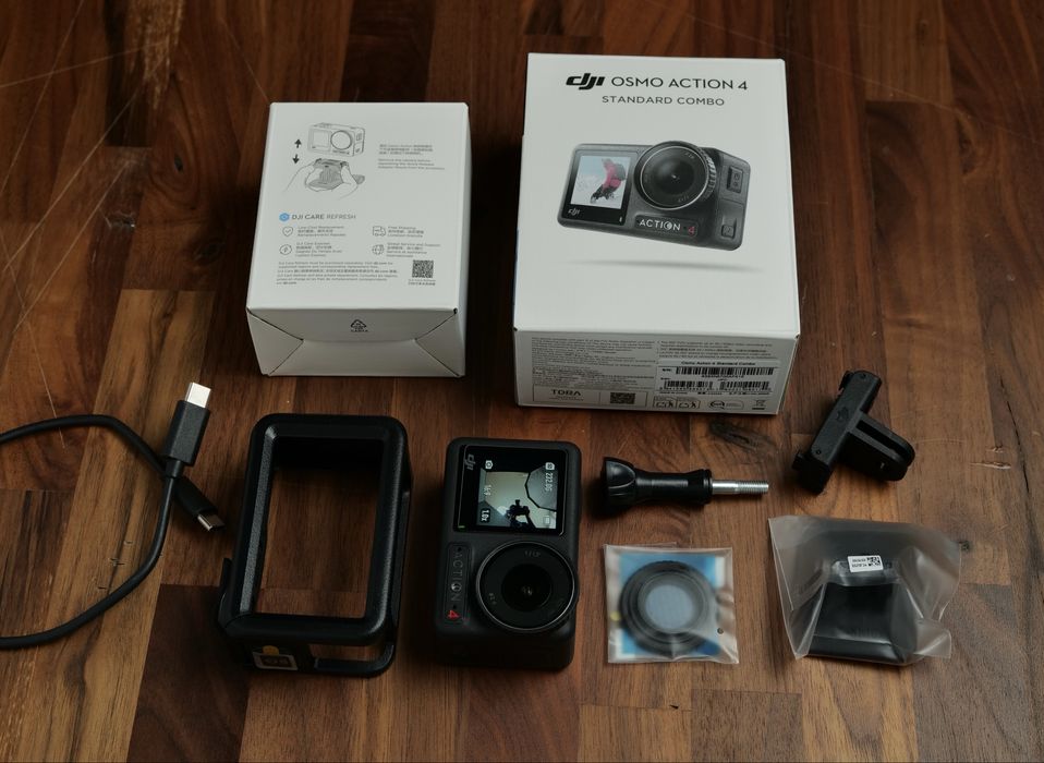 DJI Action 4 в отлично състояние – 10/10 action cam