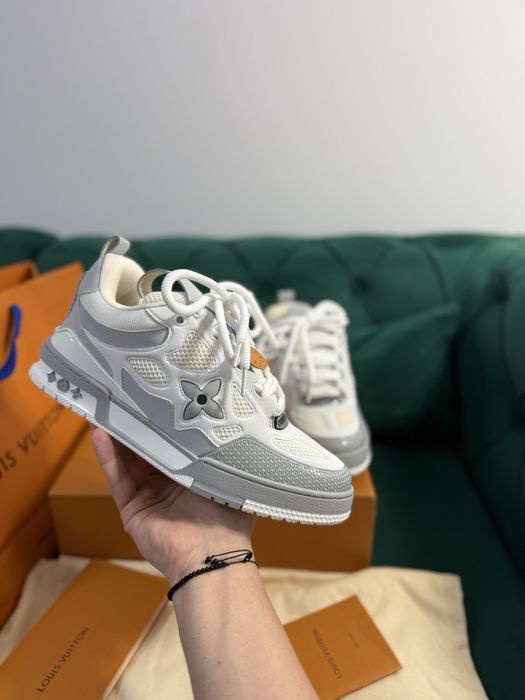 Adidasi Louis Vuitton piele naturala 100% Full Box colectie noua