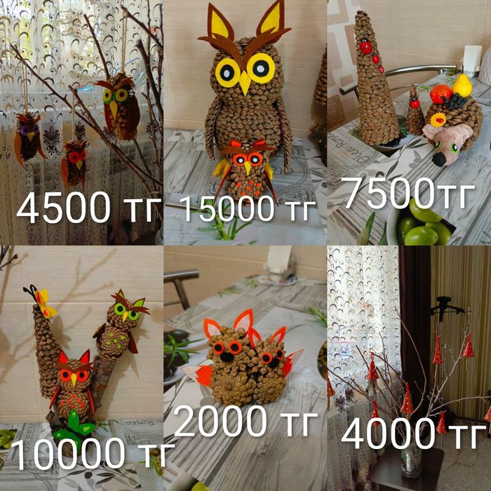 Продам поделки на тему осень. Цены указаны на фото
