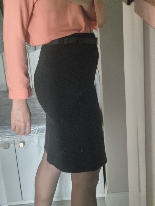 Юбка из драпа, прямая