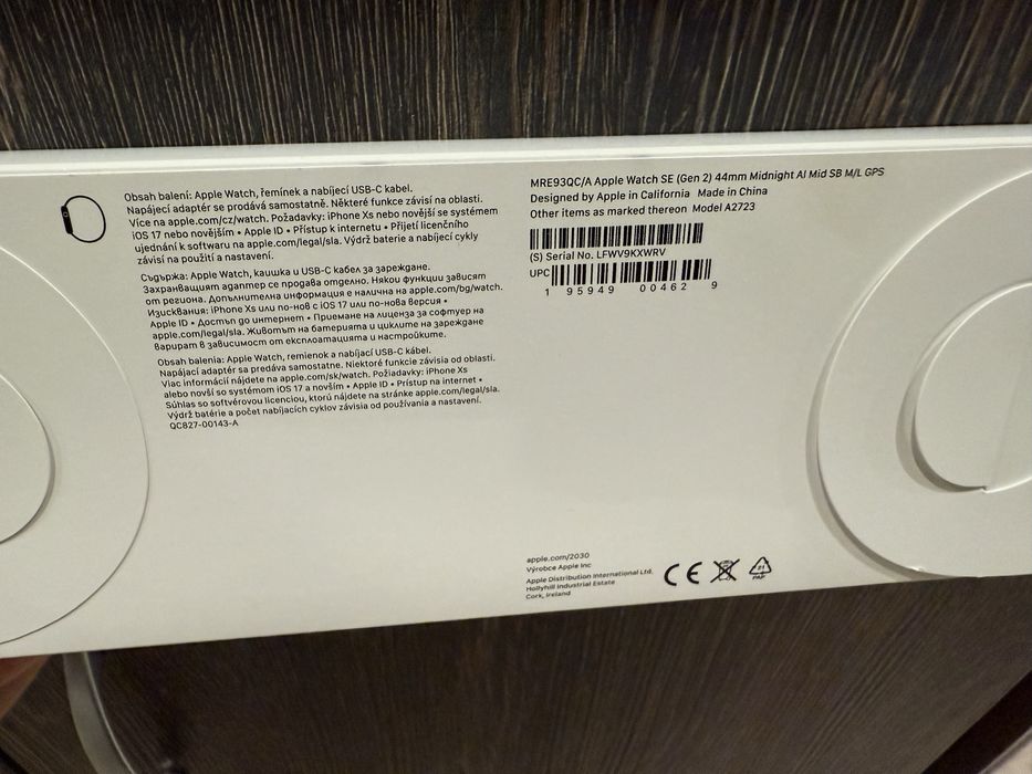 Apple Watch SE (2024), GPS, Midnight Aluminium Case 40 мм