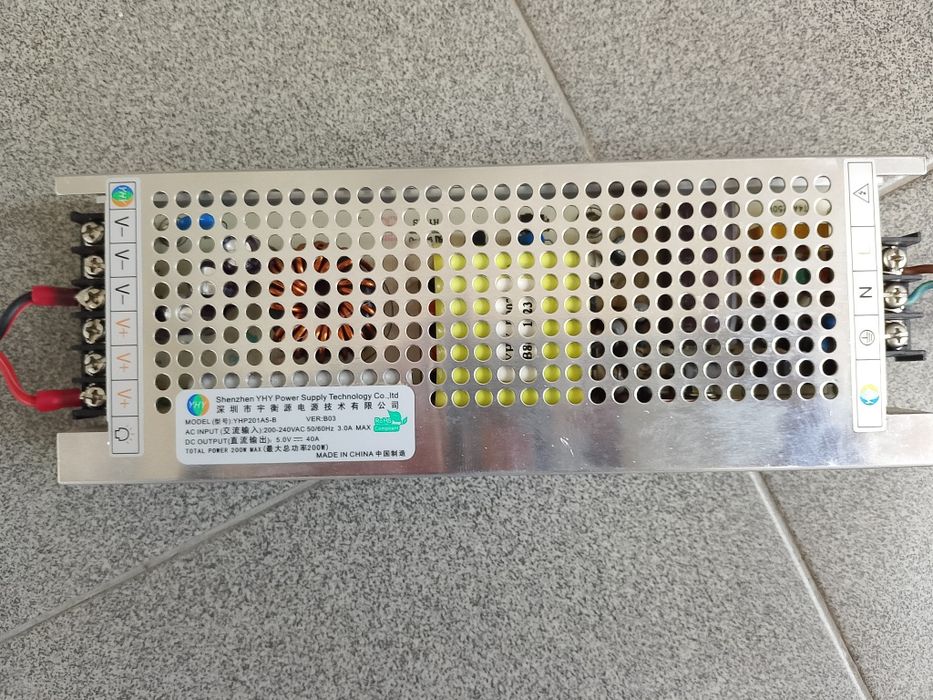 Захранване 5V 40A 200W от LED табела