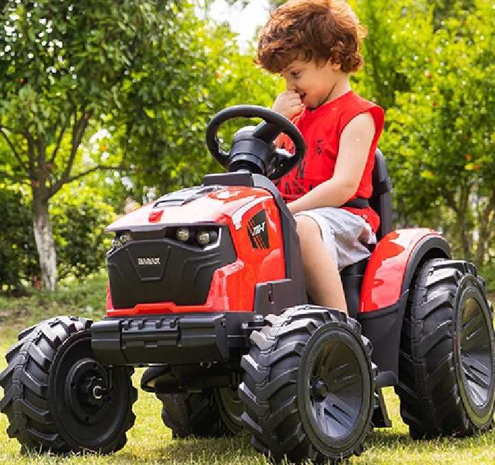 Акумулаторен Трактор Digger 24v батерия Висока версия с ремарке