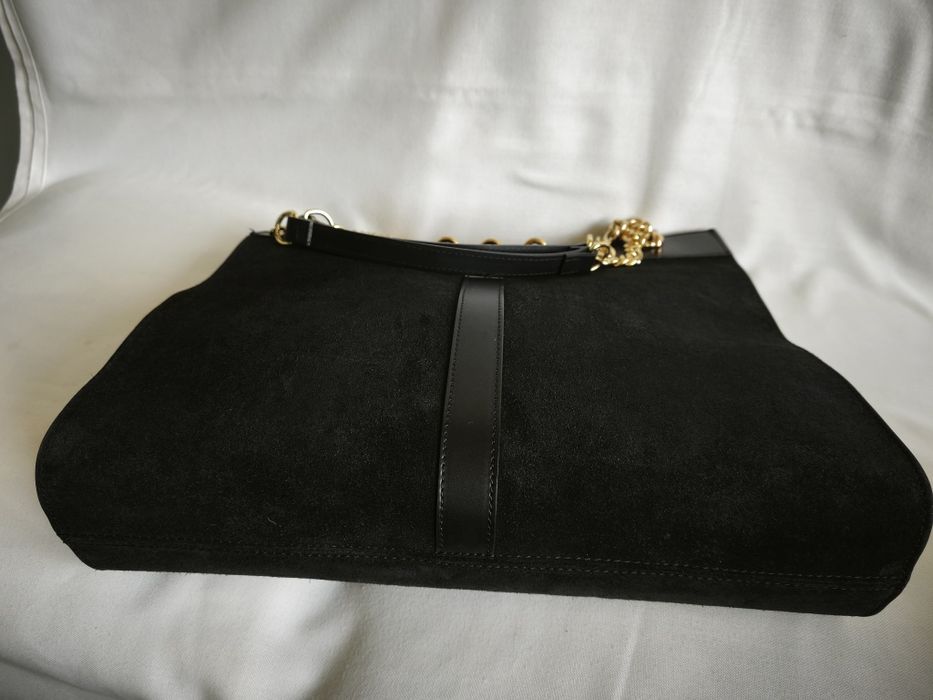 Голяма чанта от естествена кожа