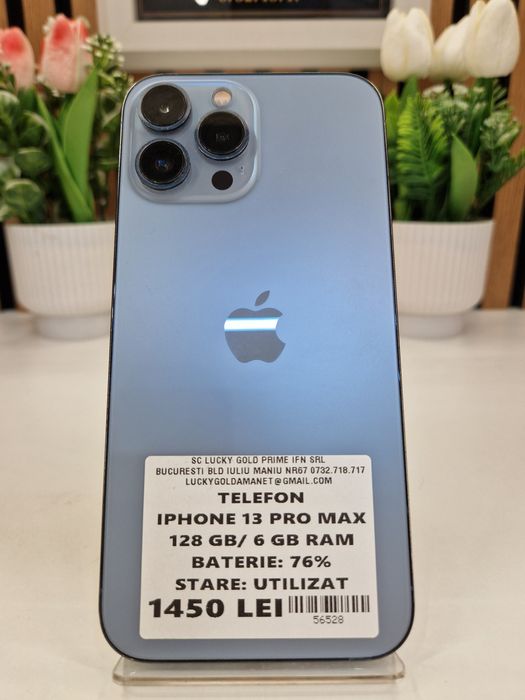 Iphone 13 Pro Max 128GB / 6GB RAM 76% Baterie Garantie! #56528