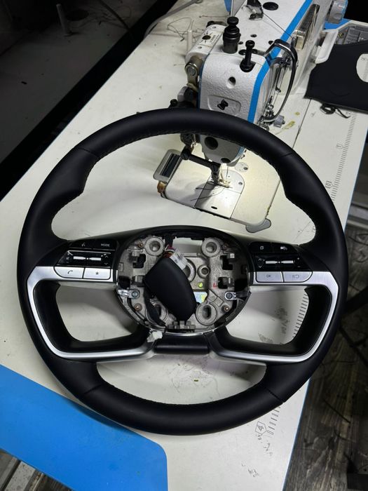 Перетяжка руля оплетка на руль реставрация руля чехол на руль Алматы