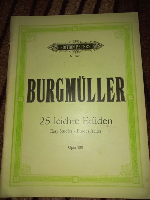 Школа по пиано Burgmuller Opus 100
