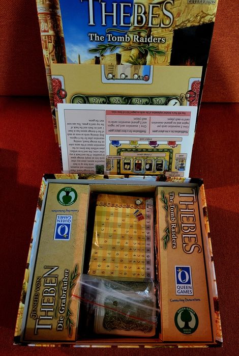 Vand boardgame Thebes: The Tomb Raiders BGG 7.1