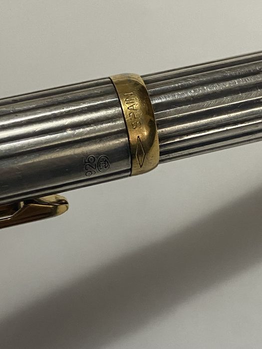 Pix anii 80 Spania Inoxcrom Sirocco 925 Silver Pen Fountain Pen Vtg