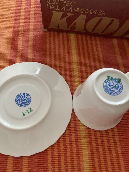 Чаши за кафе костен порцелан
