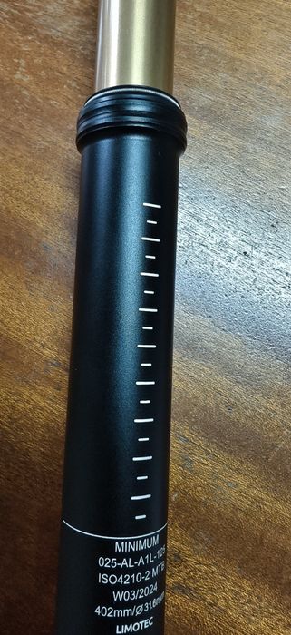 НОВО Колче дропър Dropper за седалка Limotec A1L 31.6/125мм Gold