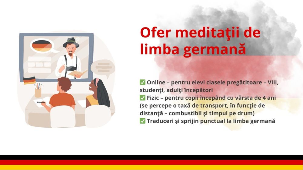 Meditații de limba GERMANĂ pentru copii și începători