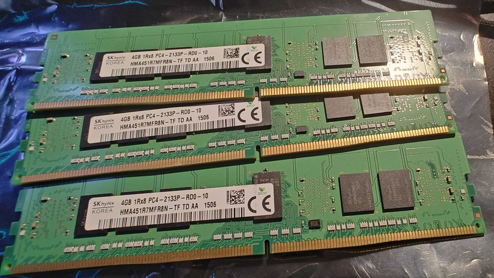 Memorii ram server Samsung, Micron, ddr4 SK Hynix ECC kit 64gb 4*16 2133mhz