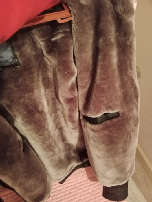 Кожный куртка 56