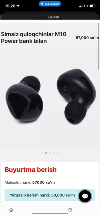 m10 airpods uzb boylab yetkazib beramiz