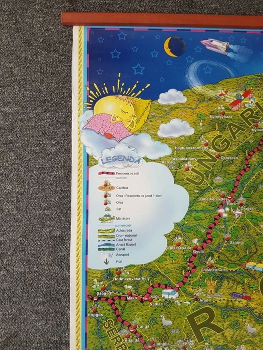 Harta didactica  Tara mea si neamul meu