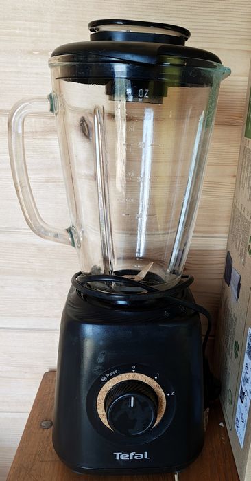 Blender TEFAL Eco Respect BL46EN38, 1.25l, 800W, 2 trepte viteza, negr