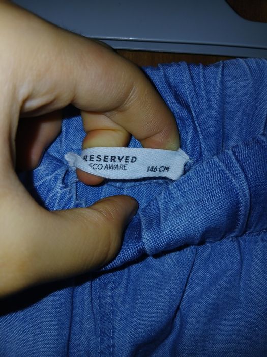 Pantaloni largi fete 146 cm