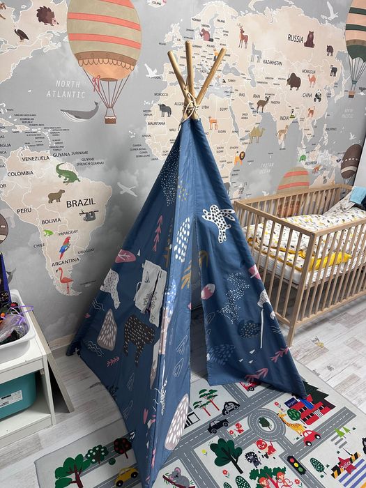 Палатка за деца  - шарена