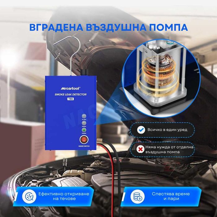 Машина за пушек/Димогенератор/Авто Тестер за Турбо/Детектор за утечки/