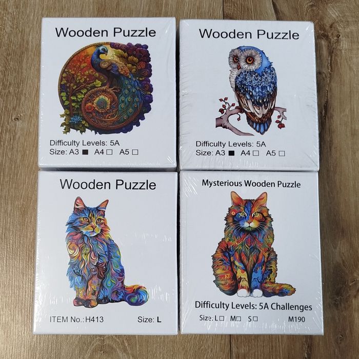 3D Дървени Пъзели - Голям Размер