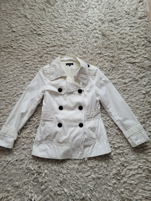 Trench alb marime M