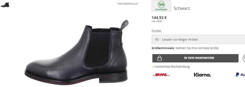 Ghete chelsea 44 plain toe Salamander Italy piele naturala moale