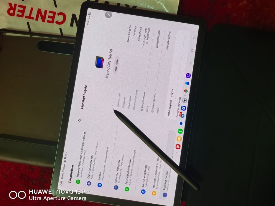Galaxy tab s9 5G Samsung