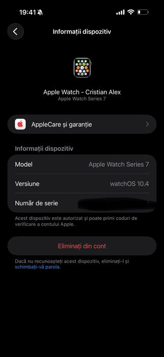 Apple Watch Series 7 2021 GPS, Black 41mm