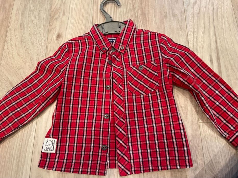 Червена карирана Ризка Original Marines 12 месеца