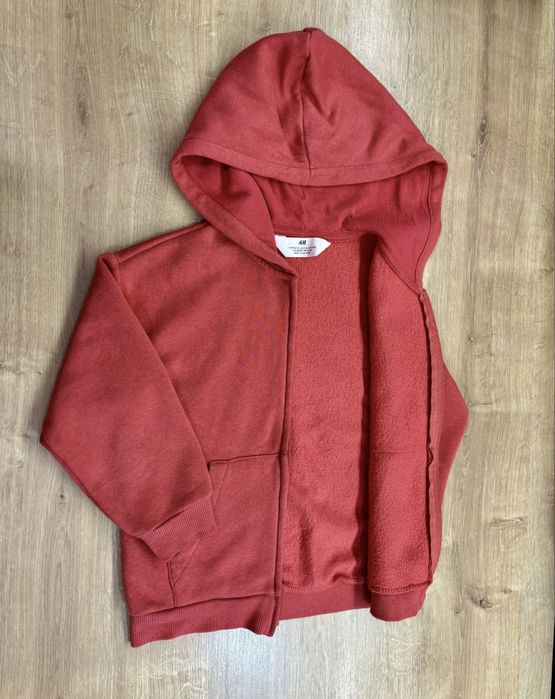 Set Hanorac + pantaloni din molton, H&M, marimea 110/116 (4-6 ani)