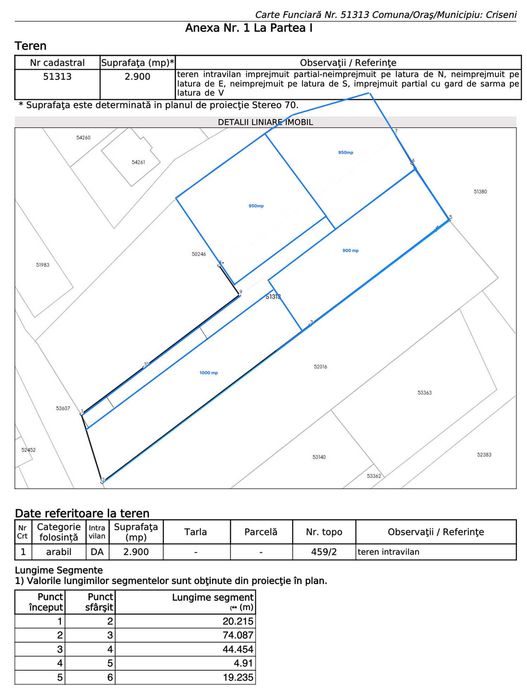 Teren intravilan, construibil - 42 ari, parcelabil