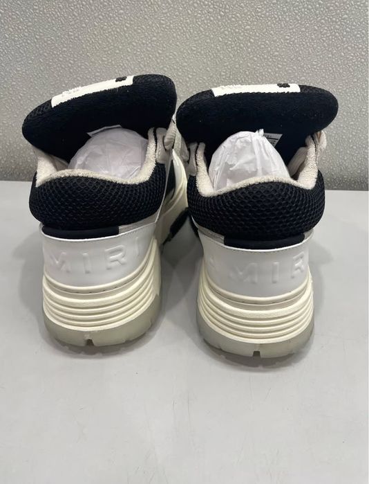Amiri Black and White Trainers